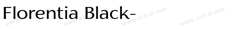Florentia Black字体转换